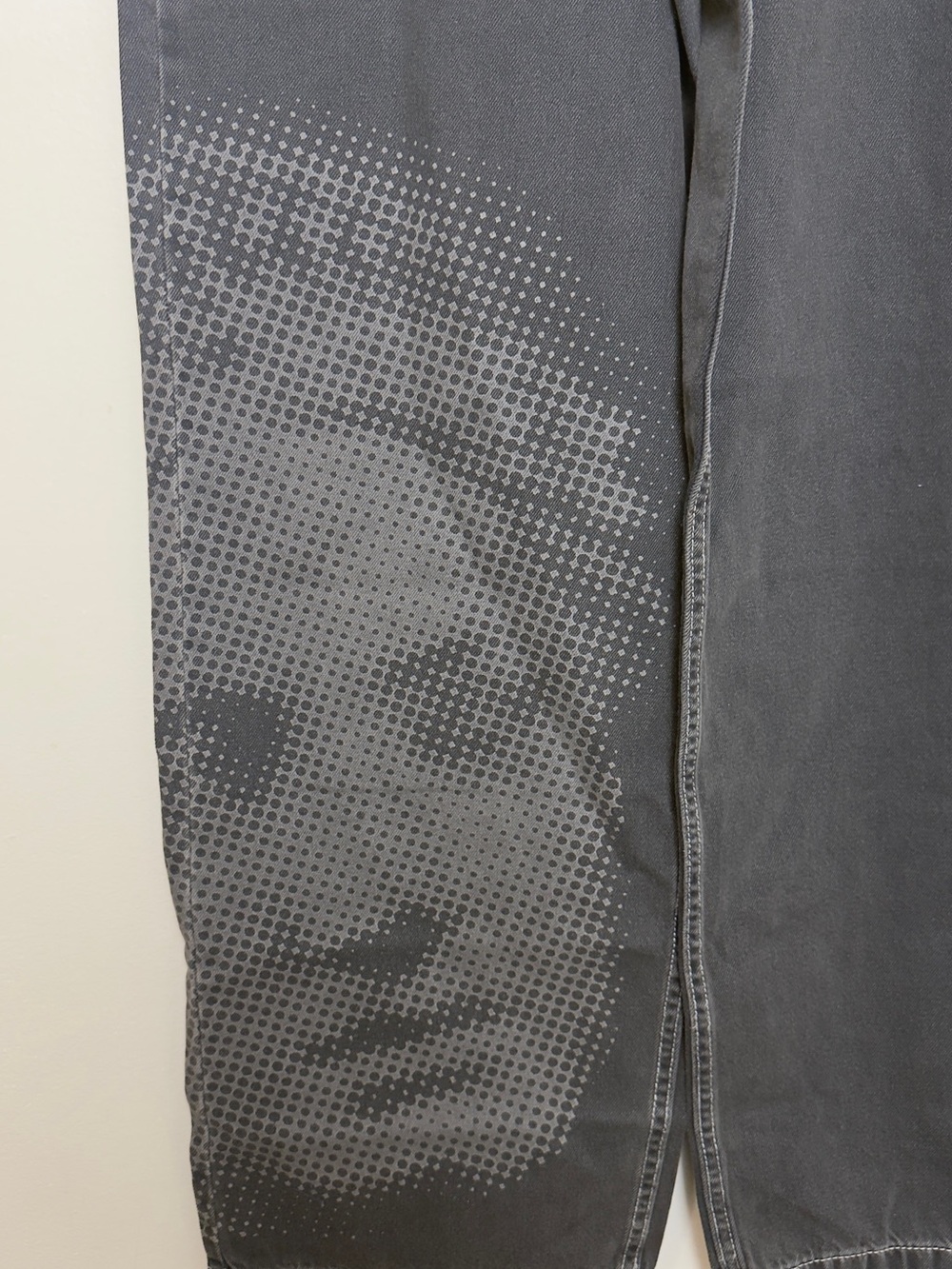 Vans Sirelle Black Graphic Baggy Jeans Size 29 Y2K Wide Leg Streetwear NWT - Picture 5 of 9